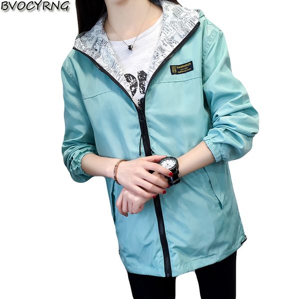 2019 spring autumn women jacket fashion hooded two side wear cartoon print outwear women loose coat female windbreaker, Black;brown
2019 spring autumn women jacket fashion hooded two side wear cartoon print outwear women loose coat female windbreaker, Black;brown