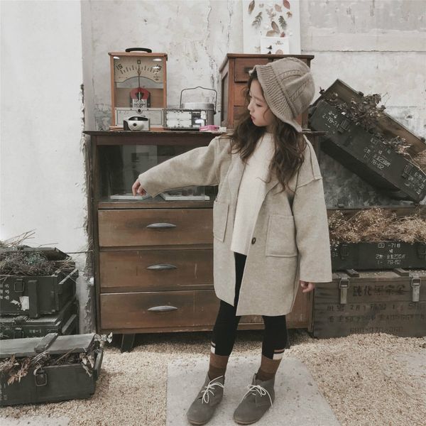 2019 autumn and winter girls long style coat baby girls new design solid windbreaker kids fashion turn-down collar jacket, Blue;gray
2019 autumn and winter girls long style coat baby girls new design solid windbreaker kids fashion turn-down collar jacket, Blue;gray