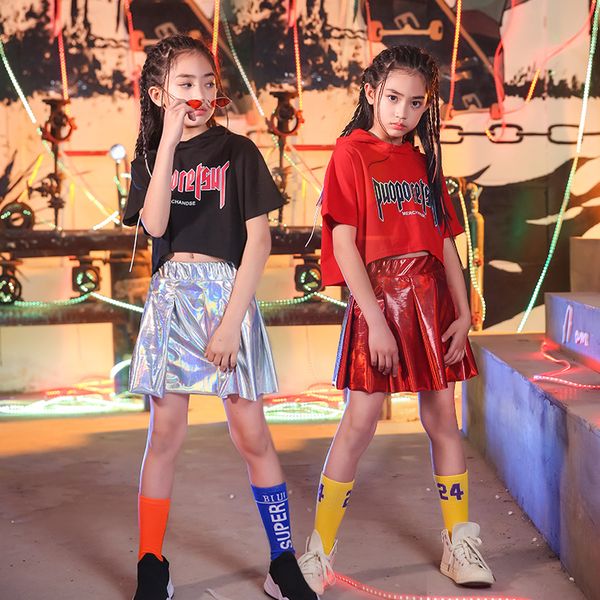 children's day hip hop clothing student street dance suit summer girls hiphop costume jazz dance clothes tide two-piece set, Black;red
children's day hip hop clothing student street dance suit summer girls hiphop costume jazz dance clothes tide two-piece set, Black;red
