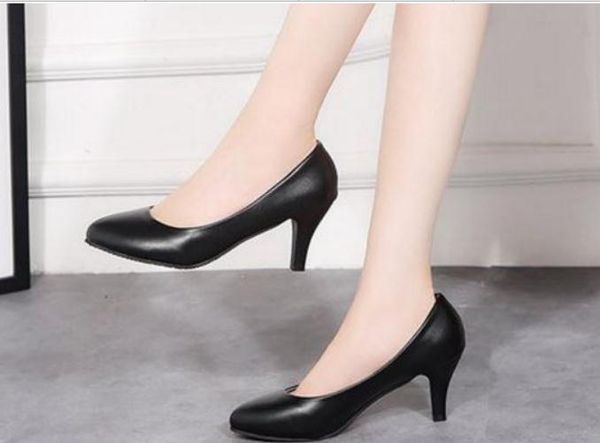 2019 women's shoes in spring and autumn with new style high heel fine heel pointed end shoes heel 3cm,5cm ,7cm @1005, Black
2019 women's shoes in spring and autumn with new style high heel fine heel pointed end shoes heel 3cm,5cm ,7cm @1005, Black