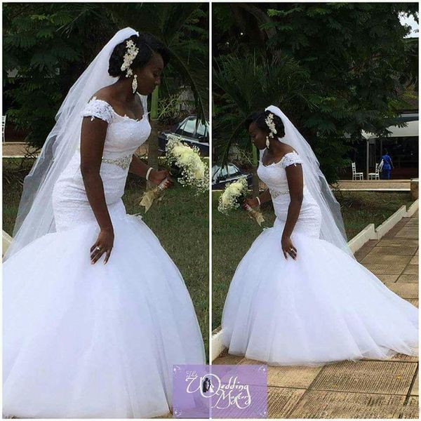 african lace mermaid wedding dresses sparkle crystal open back arabic style bride gowns 2019 custom made robe de mariage, White
african lace mermaid wedding dresses sparkle crystal open back arabic style bride gowns 2019 custom made robe de mariage, White