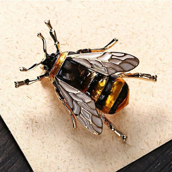 women clothing decoration realistic fashion jewelry insect cute bumble bee brooch for evening dress costume alloy birthday gift, Gray
women clothing decoration realistic fashion jewelry insect cute bumble bee brooch for evening dress costume alloy birthday gift, Gray