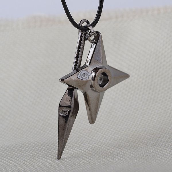 naruto necklace kunai shuriken dart konoha uzumaki naruto pendant leather rope ninja cosplay anime jewelry wholesale, Silver
naruto necklace kunai shuriken dart konoha uzumaki naruto pendant leather rope ninja cosplay anime jewelry wholesale, Silver