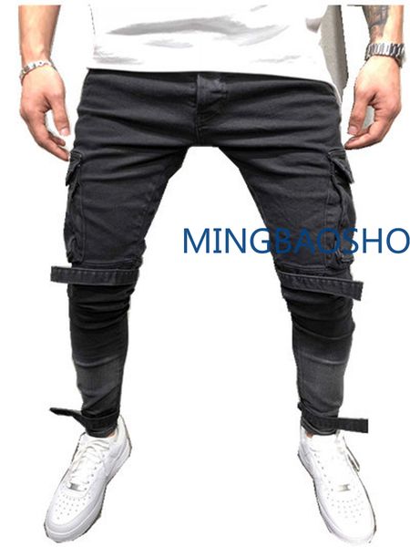 2019 new men's skinny jeans in autumn and winter black large pockets leisure pants men's leggings. men clothes black jeans men, Blue
2019 new men's skinny jeans in autumn and winter black large pockets leisure pants men's leggings. men clothes black jeans men, Blue