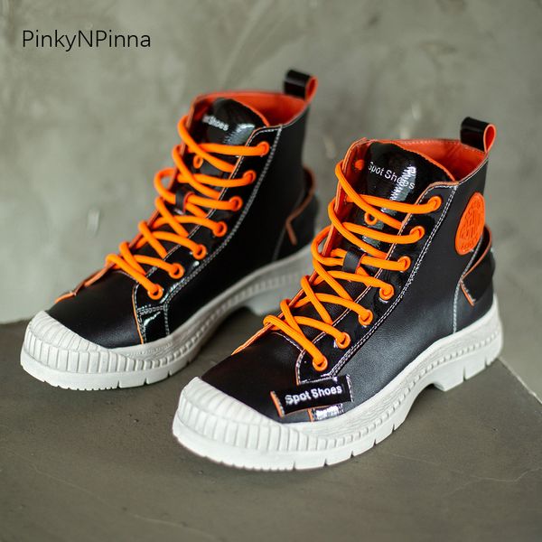 trendy young ladies genuine leather cowhide high sneakers street outdoor casual holiday beach preppy laced up women shoes, Black
trendy young ladies genuine leather cowhide high sneakers street outdoor casual holiday beach preppy laced up women shoes, Black