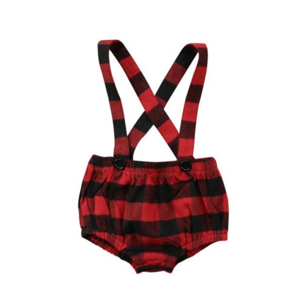 newborn kids baby girls plaid romper suspenders brace pants shorts clothes red, Black
newborn kids baby girls plaid romper suspenders brace pants shorts clothes red, Black