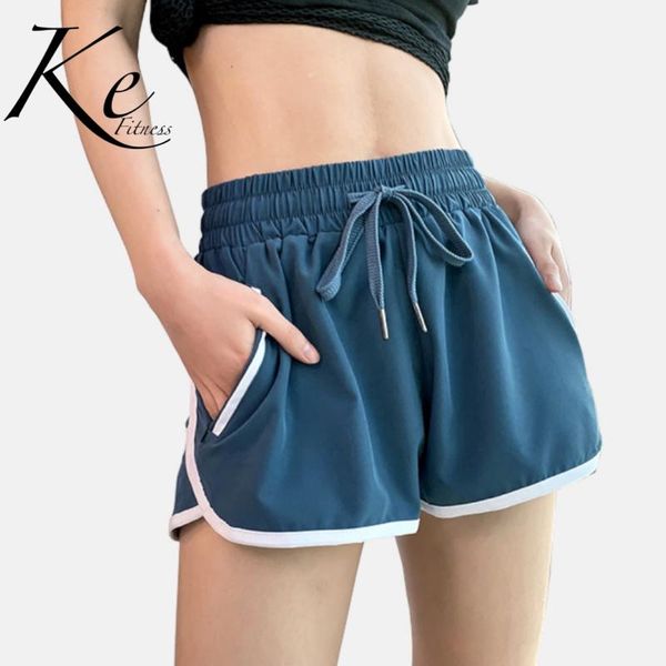 ke anti-bare sports shorts women with lined loose gym running outer wear quick-drying drawstring yoga pants three-point pants, Black;blue
ke anti-bare sports shorts women with lined loose gym running outer wear quick-drying drawstring yoga pants three-point pants, Black;blue