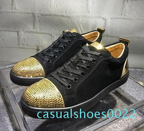 designer red bottom loafers for men women casual shoes genuine leather slip on platform sneakers wedding party flats men shoes c22, Black
designer red bottom loafers for men women casual shoes genuine leather slip on platform sneakers wedding party flats men shoes c22, Black