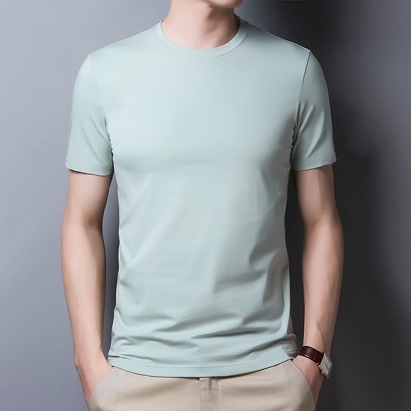 2020 men's short-sleeved t-shirt slim round neck hedging solid color simple casual bottoming half-sleeved compassionate summer, White;black
2020 men's short-sleeved t-shirt slim round neck hedging solid color simple casual bottoming half-sleeved compassionate summer, White;black