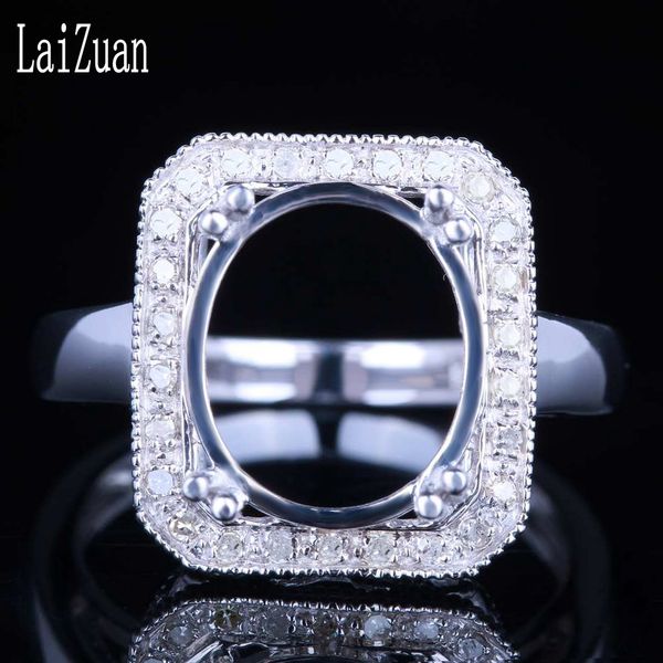 laizuan solid 14k white gold au585 0.2ct real natural diamonds engagement wedding semi mount ring setting fit oval cut 10x12mm, Golden;silver
laizuan solid 14k white gold au585 0.2ct real natural diamonds engagement wedding semi mount ring setting fit oval cut 10x12mm, Golden;silver