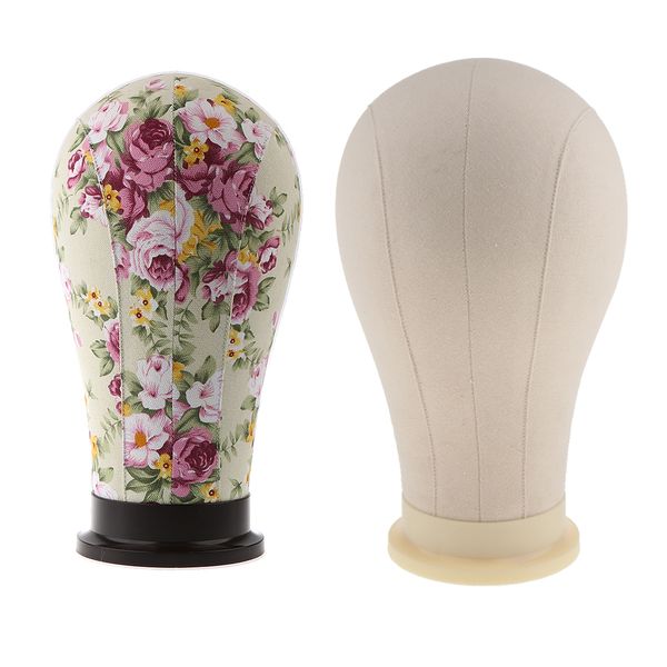 2 pieces mannequin cork head canvas block wig making display holder 21'' 23, White
2 pieces mannequin cork head canvas block wig making display holder 21'' 23, White