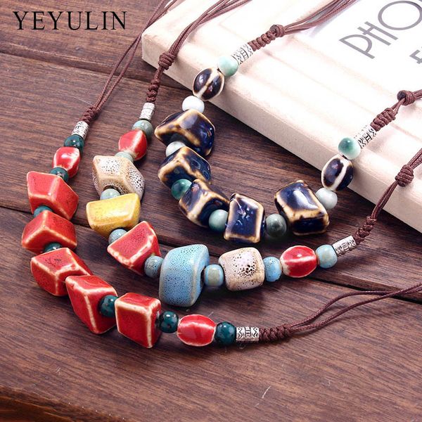 new design retro special shaped ceramics beads choker necklace for women ladies collar jewelry gift, Silver
new design retro special shaped ceramics beads choker necklace for women ladies collar jewelry gift, Silver