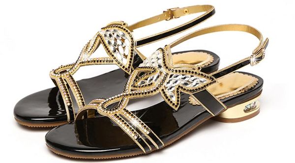 2019 water drill women's sandals in summer with new style non-slip low heel coarse heel, Black
2019 water drill women's sandals in summer with new style non-slip low heel coarse heel, Black