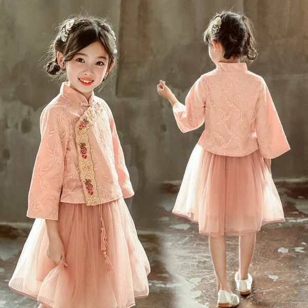 dfxd children hanfu suit 2020 spring teenager girl clothing sets pink flower embroidery lace mesh skirt 3-12yrs kids clothes, White
dfxd children hanfu suit 2020 spring teenager girl clothing sets pink flower embroidery lace mesh skirt 3-12yrs kids clothes, White