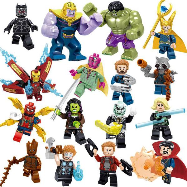 marvel building blocks sets 16pcs/lot avengers infinity war minifig superhero thor hulk captain america figures building blocks toys
marvel building blocks sets 16pcs/lot avengers infinity war minifig superhero thor hulk captain america figures building blocks toys