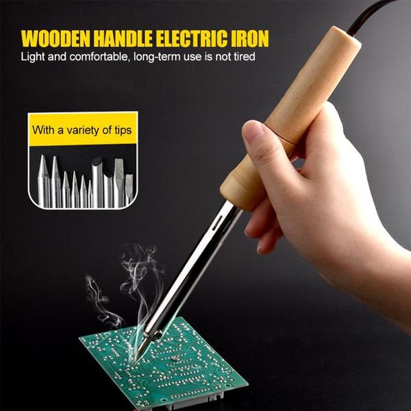 220v wood handle mini soldering iron rework station electric solder iron heat pencil welding repair tools 30w/40w/60w/80w/100w
220v wood handle mini soldering iron rework station electric solder iron heat pencil welding repair tools 30w/40w/60w/80w/100w