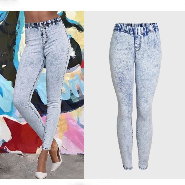 plus size elastic waist snowflake wash denim bodycon jeans casual ladies bulifting skinny pant, Blue
plus size elastic waist snowflake wash denim bodycon jeans casual ladies bulifting skinny pant, Blue