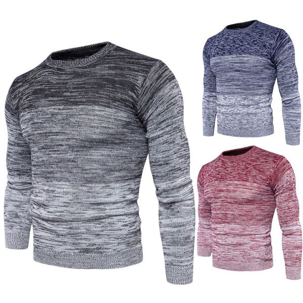 2019 spring and autumn new men's gradient sweater coat men sweater men pullover men's round neck, White;black
2019 spring and autumn new men's gradient sweater coat men sweater men pullover men's round neck, White;black