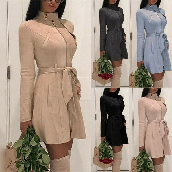 2020 women long sleeve casual waterfall jumper zip up jacket coat outwear pockets women high neck sashes jackets, Tan;black
2020 women long sleeve casual waterfall jumper zip up jacket coat outwear pockets women high neck sashes jackets, Tan;black