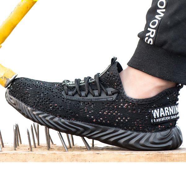 summer safety shoes, light and breathable protective shoes, men's steel toe cap, anti-smashing work men and women, Black
summer safety shoes, light and breathable protective shoes, men's steel toe cap, anti-smashing work men and women, Black