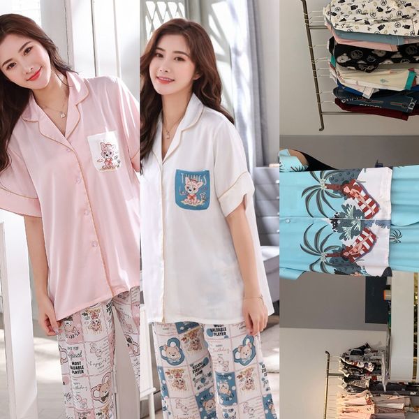 summer ins female cute little bear ice silk can wear out pajamas pajamas simple home clothes suit, Blue;red
summer ins female cute little bear ice silk can wear out pajamas pajamas simple home clothes suit, Blue;red