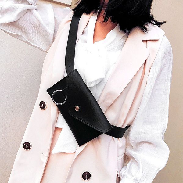 women pure color ring leather shoulder bags chest bag slim messenger crossbody bags fashion female phone purse #yj
women pure color ring leather shoulder bags chest bag slim messenger crossbody bags fashion female phone purse #yj