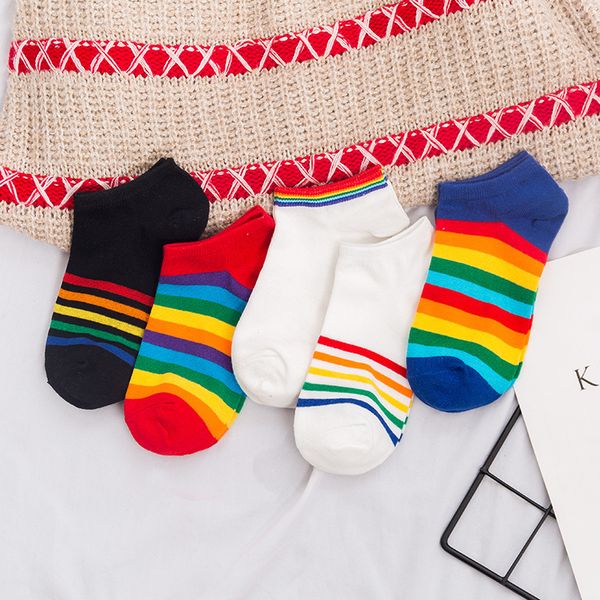 sp&city vogue rainbow women short socks colored patterned ankle socks cute harajuku cotton low girls student cool sox, Black;white
sp&city vogue rainbow women short socks colored patterned ankle socks cute harajuku cotton low girls student cool sox, Black;white