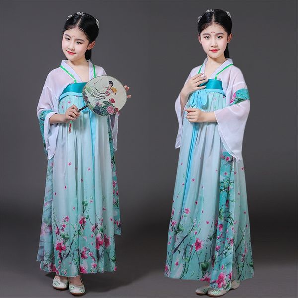 children's hanfu girl's chest tie skirt ancient costume chinese style han element improvement fairy imperial concubine performance, White
children's hanfu girl's chest tie skirt ancient costume chinese style han element improvement fairy imperial concubine performance, White