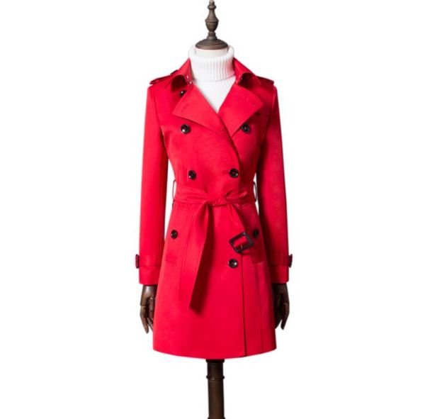 european spring ladies trench coat for women long sleeves coats womens medium length clothing casaco feminino overcoat woman red, Tan;black
european spring ladies trench coat for women long sleeves coats womens medium length clothing casaco feminino overcoat woman red, Tan;black