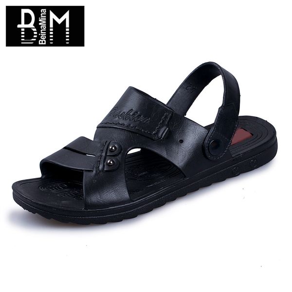 beinamina men summer sandals solid color open toe flats slippers simple breathable outdoor beach shoes male footwear size 39-44, Black
beinamina men summer sandals solid color open toe flats slippers simple breathable outdoor beach shoes male footwear size 39-44, Black