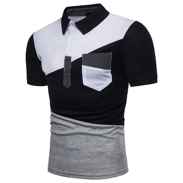 men's t-shirts homme irregular joint color matching stand collar cotton breathable comfortable to wear short sleeve shirt mens, White;black
men's t-shirts homme irregular joint color matching stand collar cotton breathable comfortable to wear short sleeve shirt mens, White;black