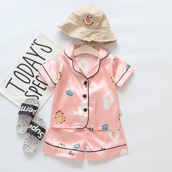 Girls Silk Home Suit Short-Sleeved Baby Pijama Cute Pijamas infantis Summer Fortniter Roupa Stitch Pajamas Kids
Girls Silk Home Suit Short-Sleeved Baby Pijama Cute Pijamas infantis Summer Fortniter Roupa Stitch Pajamas Kids