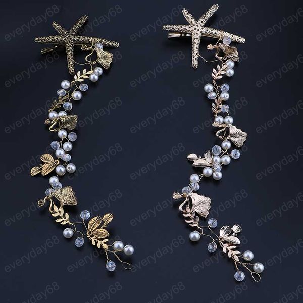 new hair jewelry for women starfish tiara headband head chain pearl hair accessories wedding bridal headpiece bandeau cheveux, Slivery;golden
new hair jewelry for women starfish tiara headband head chain pearl hair accessories wedding bridal headpiece bandeau cheveux, Slivery;golden