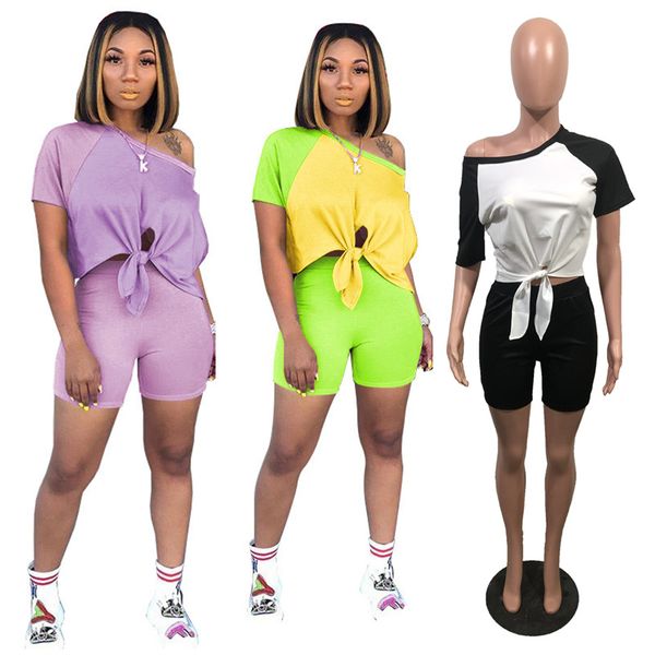 women sports suit short sleeve crop t shirt shorts set patchwork color lace two piece outfits tracksuit s-xl fashion clothes d6508, White
women sports suit short sleeve crop t shirt shorts set patchwork color lace two piece outfits tracksuit s-xl fashion clothes d6508, White