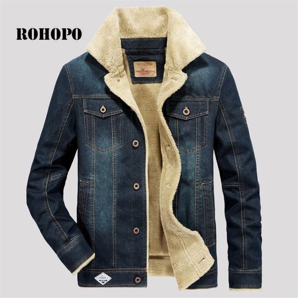 rohopo fleece liner keep warm denim jacket,safari motor & biker straight waist oversize denim padded bomber water washed jackets, Black;brown
rohopo fleece liner keep warm denim jacket,safari motor & biker straight waist oversize denim padded bomber water washed jackets, Black;brown