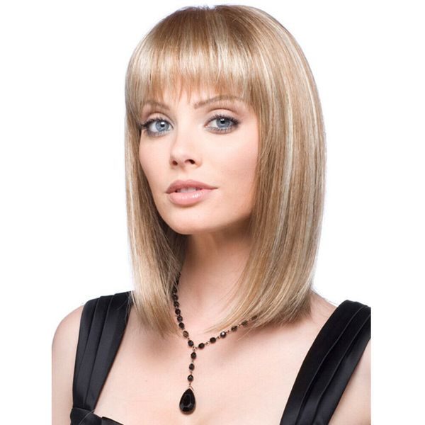 ladies short straight blonde golden brown hair wigs fancy dress cosplay party, Black
ladies short straight blonde golden brown hair wigs fancy dress cosplay party, Black