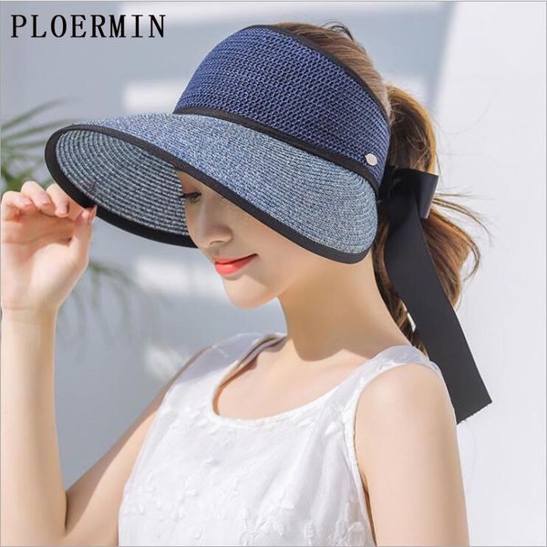 plowemin fashion straw sun hat foldable empty hats women summer travel sunscreen hats wide brim bowknot beach caps, Blue;gray
plowemin fashion straw sun hat foldable empty hats women summer travel sunscreen hats wide brim bowknot beach caps, Blue;gray