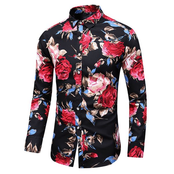 loldeal men floral shirt slim fit long sleeve night club casual single-breasted button-down shirt, White;black
loldeal men floral shirt slim fit long sleeve night club casual single-breasted button-down shirt, White;black