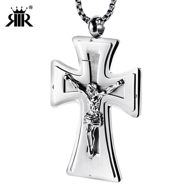 rir jesus christ pray silver crucifix big pendant necklace stainless steel cross necklace chain mens gift religious jewellery
rir jesus christ pray silver crucifix big pendant necklace stainless steel cross necklace chain mens gift religious jewellery