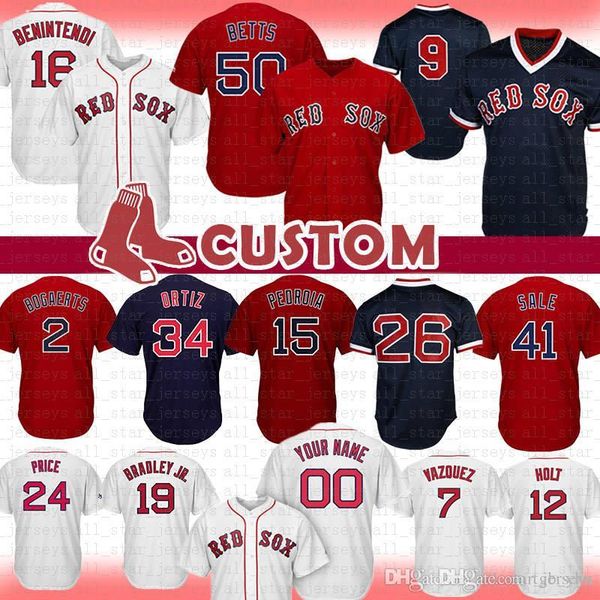 50 Mookie Betts Boston Red Custom Sox Baseball Jersey Williams Benintendi David Ortiz Martinez Wade Boggs Chris Sale Pedroia Bogaerts Price
50 Mookie Betts Boston Red Custom Sox Baseball Jersey Williams Benintendi David Ortiz Martinez Wade Boggs Chris Sale Pedroia Bogaerts Price