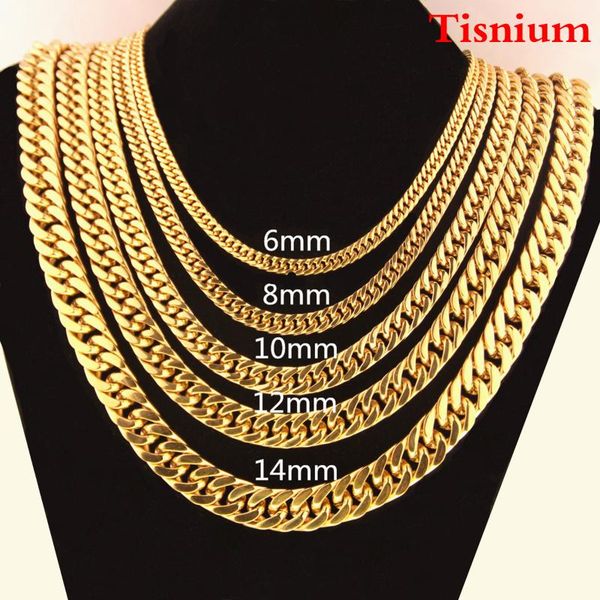 8/10/12mm gold necklace for men classic cuban style stainless steel chain holiday birthday present men's charm jewelry fashion, Silver
8/10/12mm gold necklace for men classic cuban style stainless steel chain holiday birthday present men's charm jewelry fashion, Silver