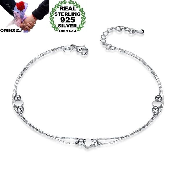 omhxzj wholesale personality fashion woman gift silver heart thin chain 925 sterling silver bracelet jewelry set se51, Black 
omhxzj wholesale personality fashion woman gift silver heart thin chain 925 sterling silver bracelet jewelry set se51, Black