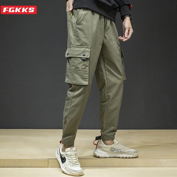 fgkks new men casual pants men's fashion wild ankle-length pants male solid color multi-pocket brand clothing, Black
fgkks new men casual pants men's fashion wild ankle-length pants male solid color multi-pocket brand clothing, Black