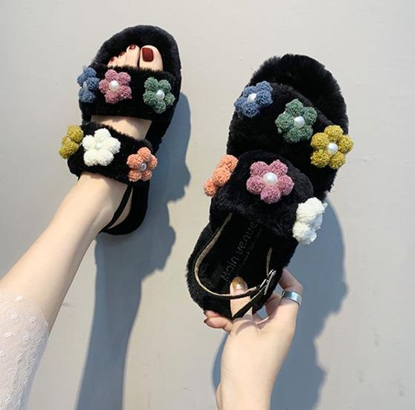 fur slippers female autumn and winter 2019 new fashion wear net red flat sandals ins tide, Black
fur slippers female autumn and winter 2019 new fashion wear net red flat sandals ins tide, Black
