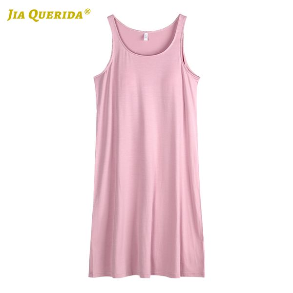 women's sleepwear modal soft sleeveless woman clothes crew neck solid night gown wear home dress long shirt pink nighty nighties for, Black;red
women's sleepwear modal soft sleeveless woman clothes crew neck solid night gown wear home dress long shirt pink nighty nighties for, Black;red