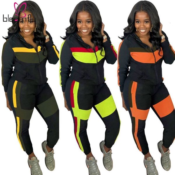 2019 new autumn winter women sport suit hooded zipper full sleeve solid color long pants piece fashion suit two piece set, White
2019 new autumn winter women sport suit hooded zipper full sleeve solid color long pants piece fashion suit two piece set, White