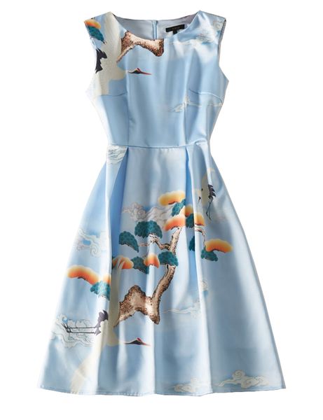 birds print women a-line dress round neck sleeveless casual dresses 06k1924, Black;gray
birds print women a-line dress round neck sleeveless casual dresses 06k1924, Black;gray