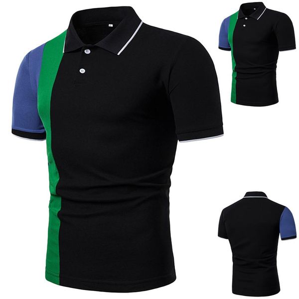 men's t-shirts funny men t shirt slim turn-down collar button patchwork short sleeve blouse shirtsmen's, White;black
men's t-shirts funny men t shirt slim turn-down collar button patchwork short sleeve blouse shirtsmen's, White;black