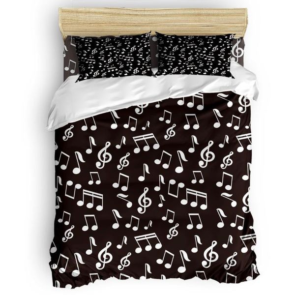 bedding sets music black and white abstract art duvet cover set 2/3/4pcs bed sheet pillowcases
bedding sets music black and white abstract art duvet cover set 2/3/4pcs bed sheet pillowcases