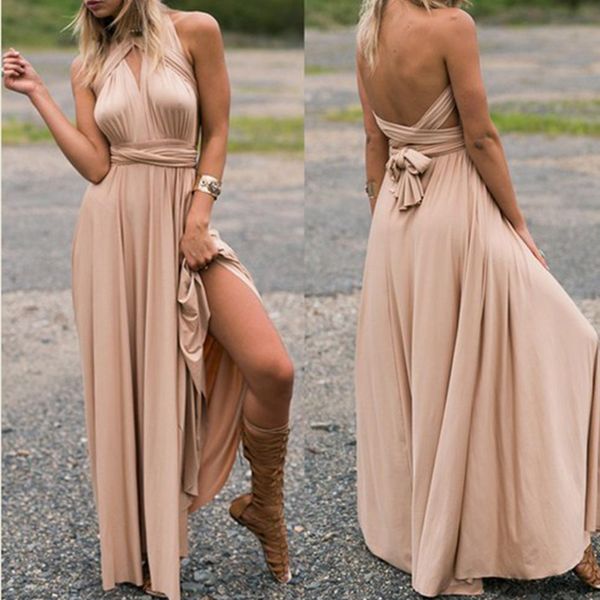 long dress bridesmaid formal multi way wrap convertible infinity maxi dress hollow out party bandage vestidos, Black;gray
long dress bridesmaid formal multi way wrap convertible infinity maxi dress hollow out party bandage vestidos, Black;gray